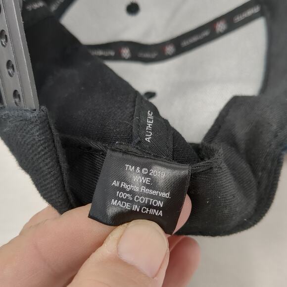 Roman Reigns Bulldog Snapback Cap Black One Size Adjustable Cotton Authentic WWE - Picture 10 of 10